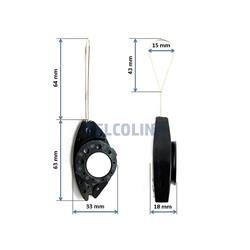 I-FISH extraction holder for DROP 2-4 FLAT cable 2x5-102859