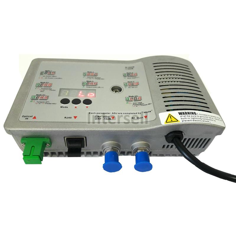 Reciever - odbiornik optyczny CATV FTTB, RF - 108dBuV, input -9-+2 dBm-104087
