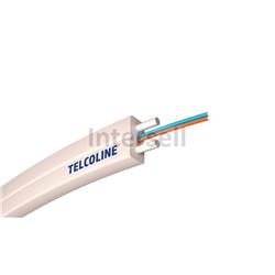 Kabel światłowodowy płaski Telcoline FTTH 2J (biały, LSZH) 1000m-101407