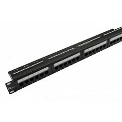 Patch panel  UTP kat.5e 24 porty KRONE 19" 1U RACK-101539
