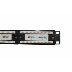 Patch panel  UTP kat.5e 24 porty KRONE 19" 1U RACK-101542