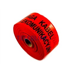 Taśma ostrzegawcza z napisem „Uwaga kabel optotelekomunikacyjny”, szerokość 10 cm, długość 500 m-107689