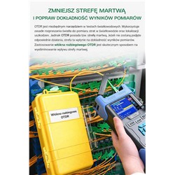 Profesjonalne włókno rozbiegowe do reflektometru OTDR, SM, 150m, SC/APC-LC/APC-107736